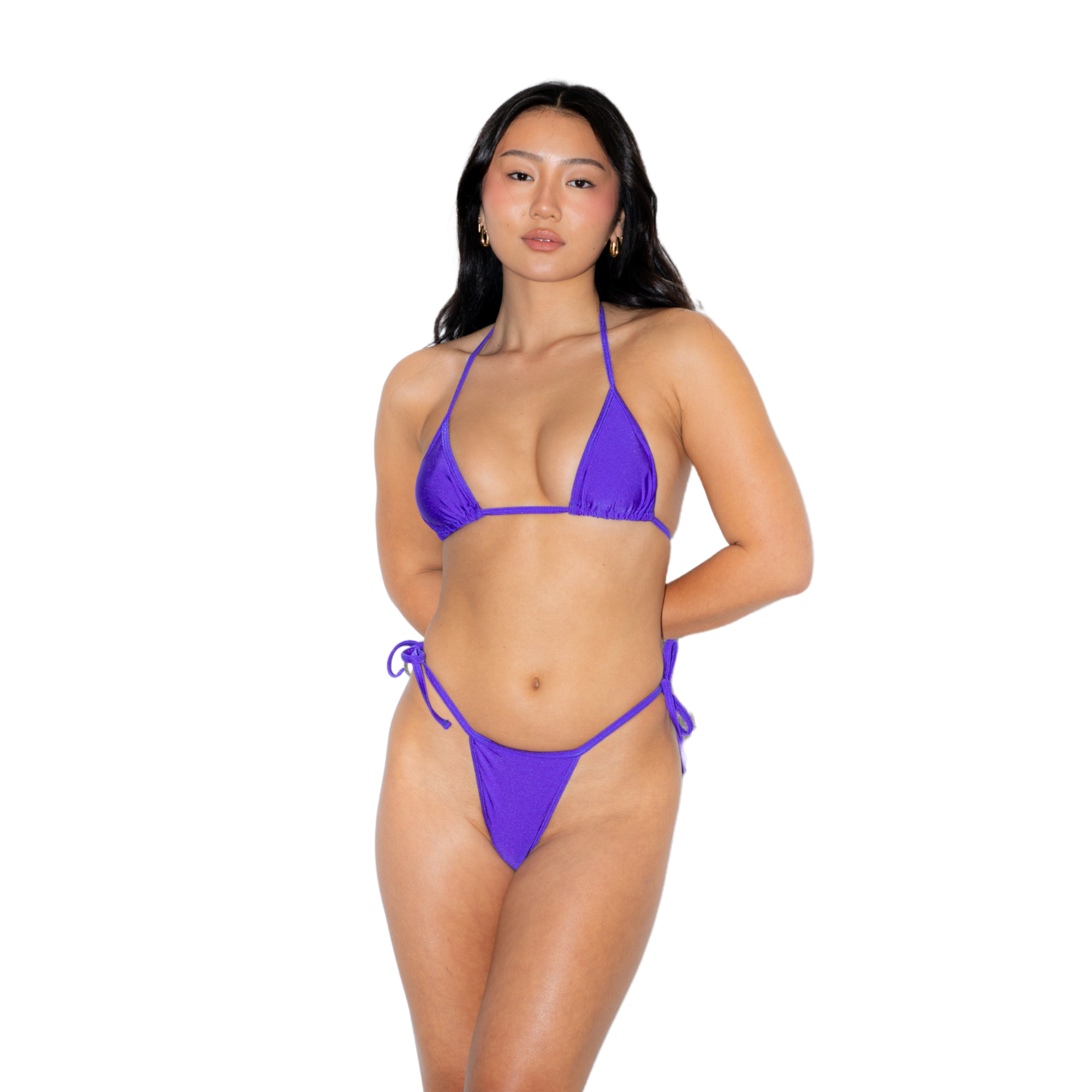 Bikini Bottom Thong — Hot Purple