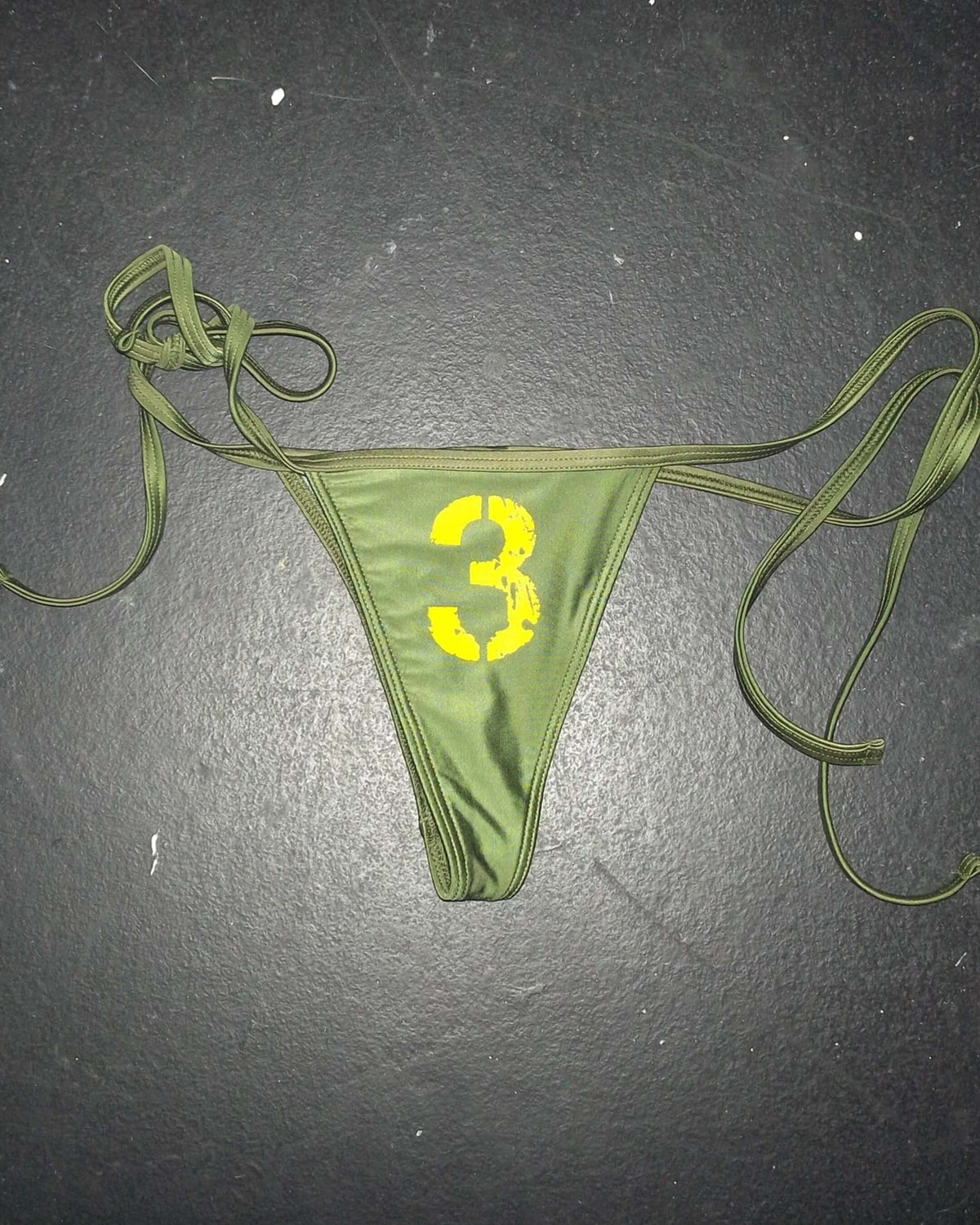 Thong - 3 Olive Green