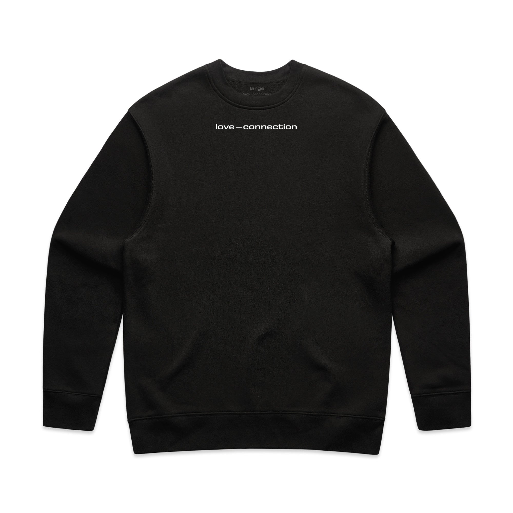 Crew Neck Jumper - Black