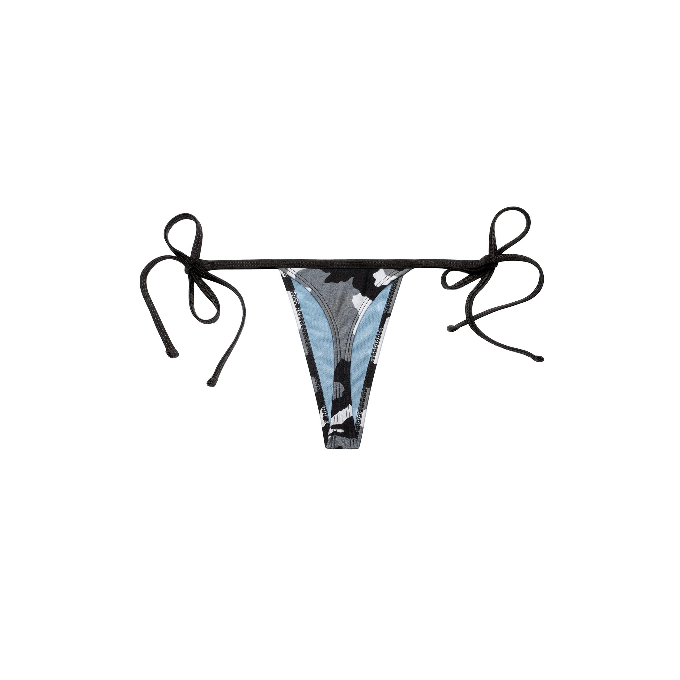 Thong Bottom —  Silver Camo
