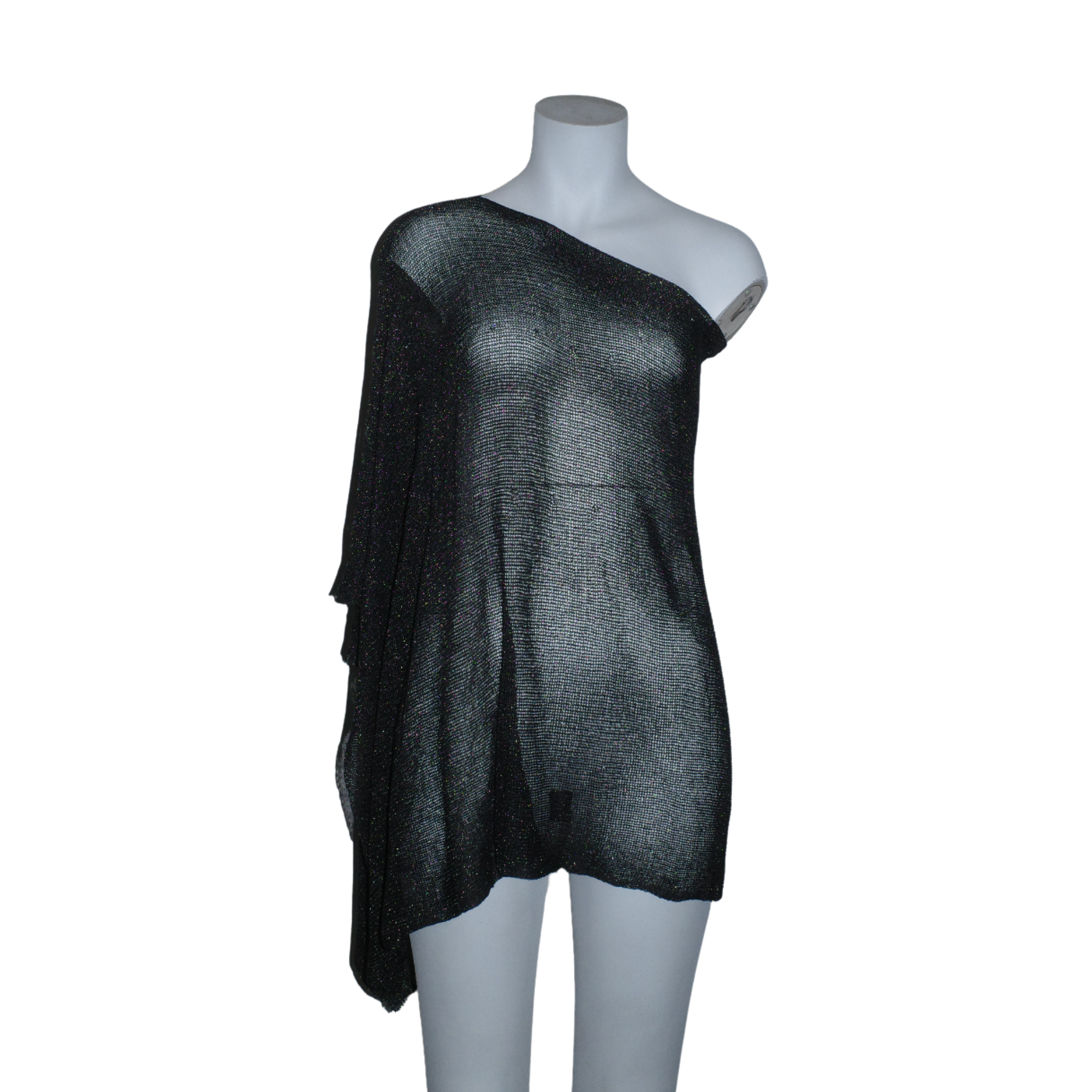 Poncho – Black Glitter