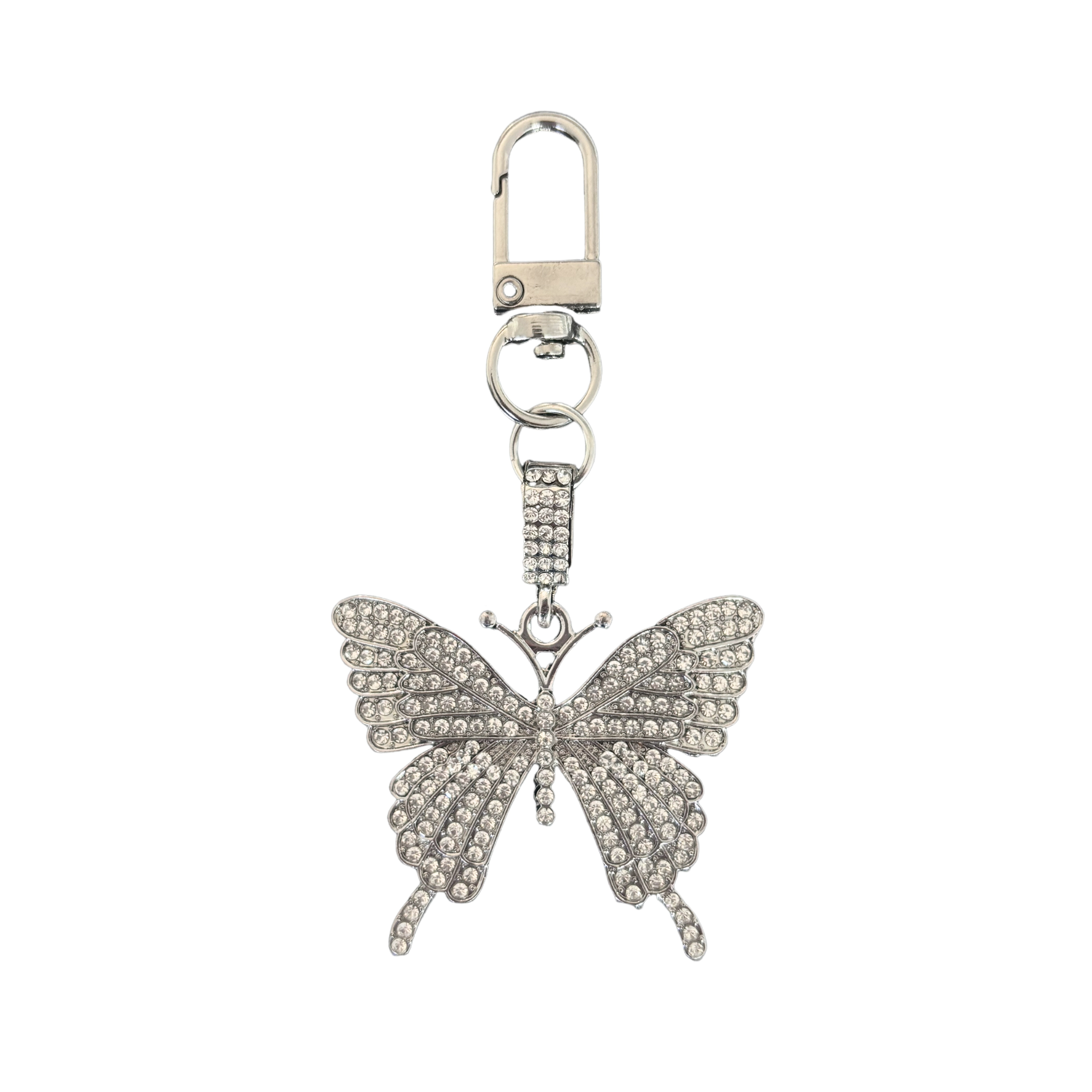 Butterfly Keychain — Silver