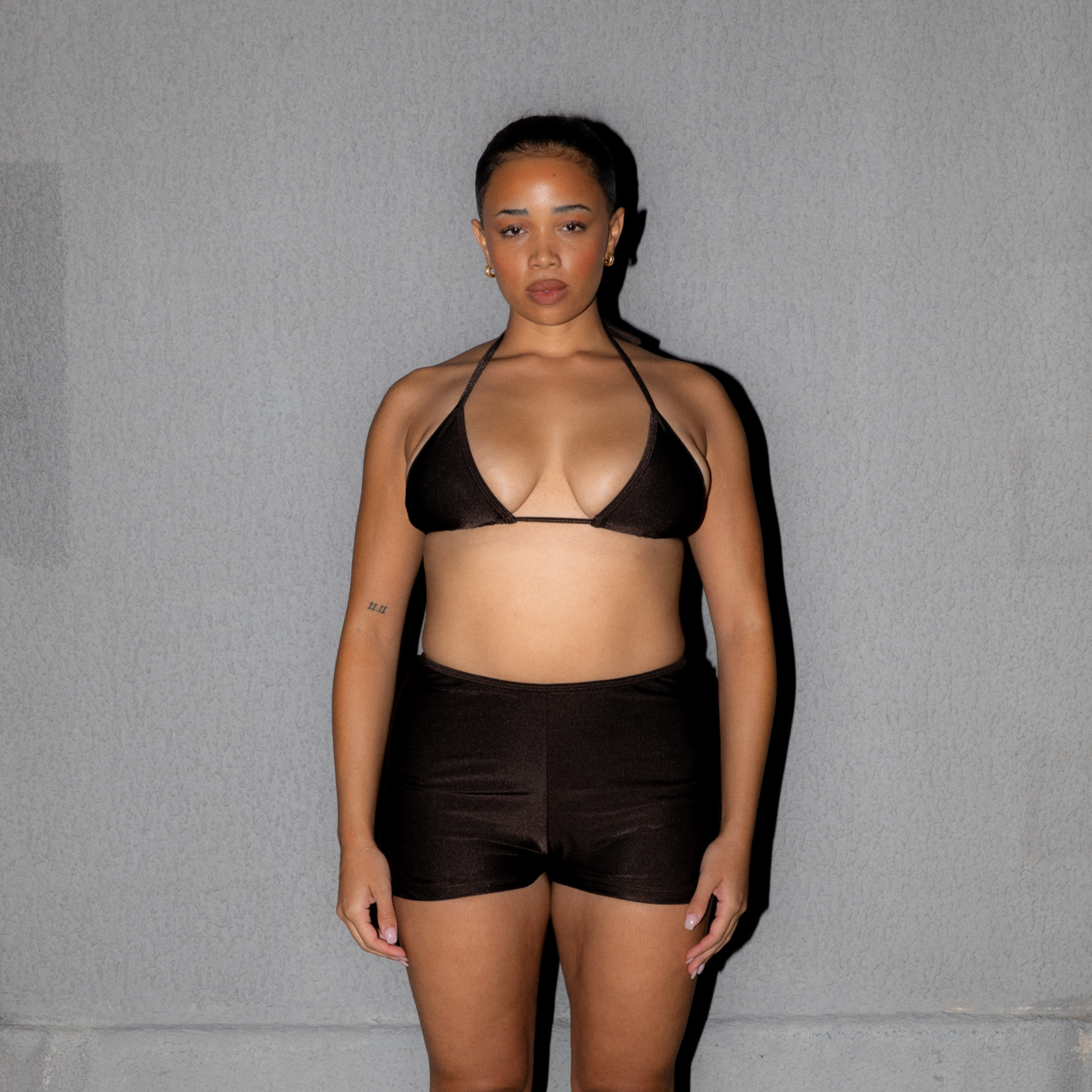 High Shorts Bottom — Chocolate Brown