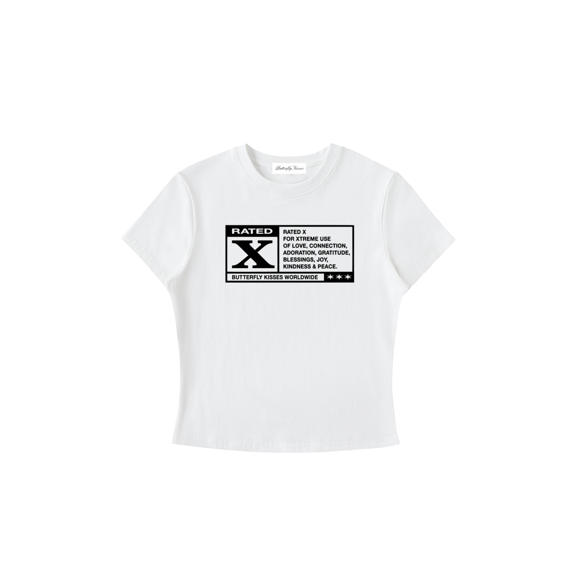 X Rated Baby Tee — White